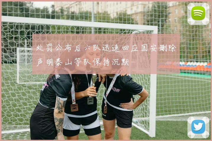 处罚公布后六队迅速回应国安删除声明泰山等队保持沉默